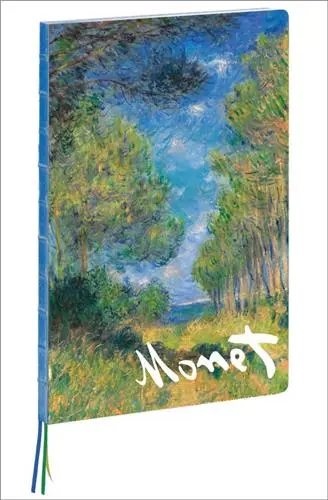 Pine Tree Path : Claude Monet A4 Notebook