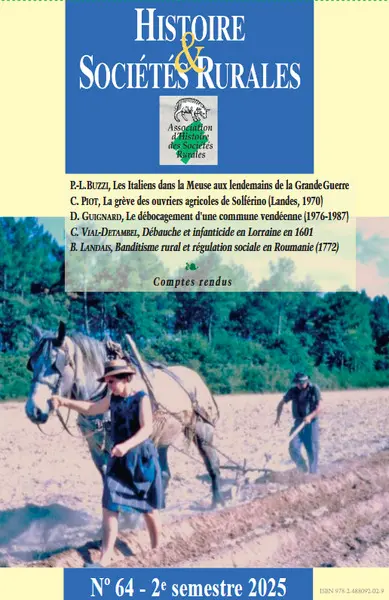 Histoire & sociétés rurales, n° 64