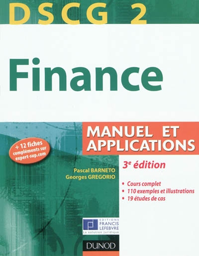 Finance : DSCG 2 : manuels et applications