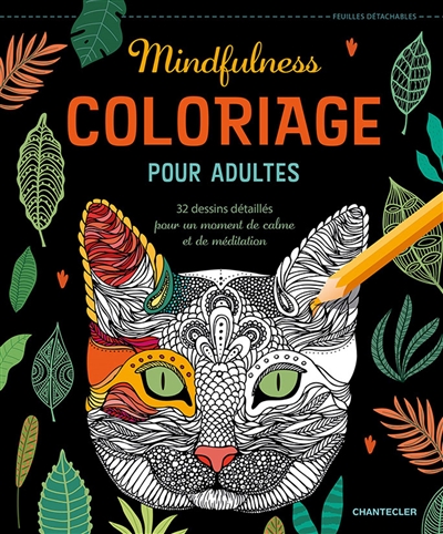Mindfulness : coloriage pour adultes : 32 dessins détaillés pour un moment de calme et de méditation