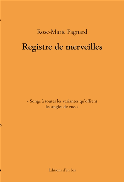 Registre de merveilles