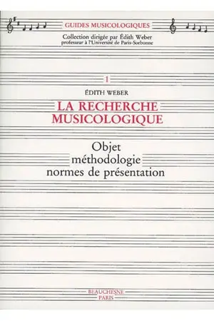 La Recherche musicologique