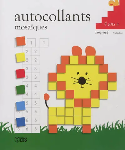 Autocollants mosaïques, 4 ans, progressif
