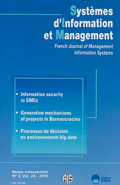 Systèmes d'information et management, n° 3 (2019)