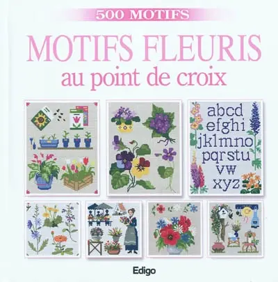 Motifs fleuris au point de croix