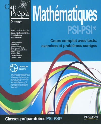 Mathématiques PSI-PSI* : cours complet avec tests, exercices et problèmes corrigés : classes préparatoires 2e année