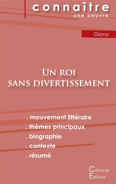 Fiche de lecture Un roi...