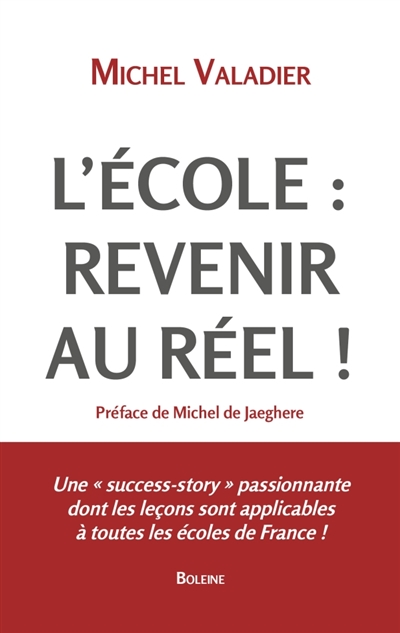 L'école : revenir au réel !
