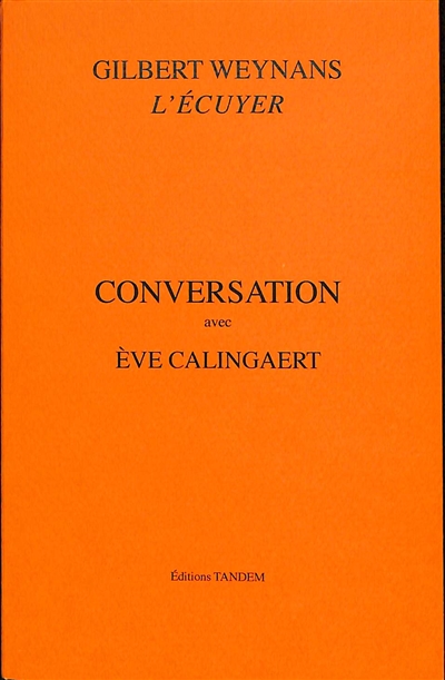 Conversation avec Eve Calingaert