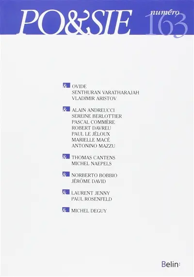 Poésie, n° 163