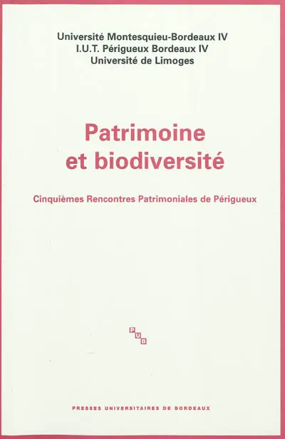 Patrimoine et biodiversité