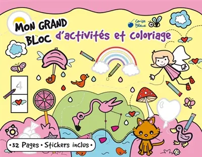 Mon grand bloc d'activités et coloriage : filles