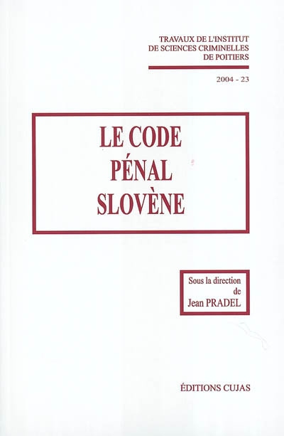 Le code pénal slovène