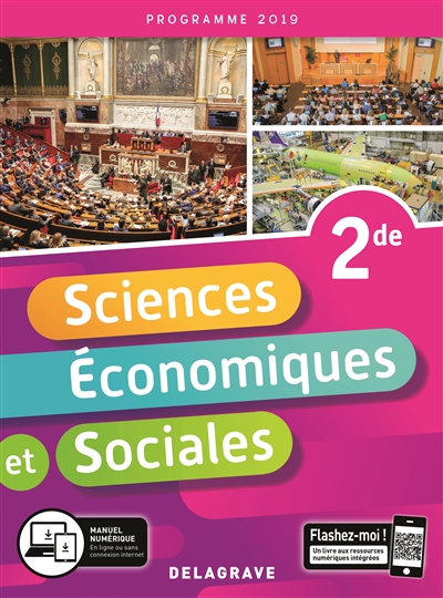Sciences économiques et sociales 2de, programme 2019 : pochette de l'élève