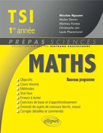 Mathématiques TSI, 1re année : nouveau programme
