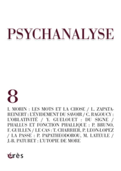 Psychanalyse, n° 8