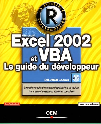 Excel 2002 et VBA : le guide du développeur