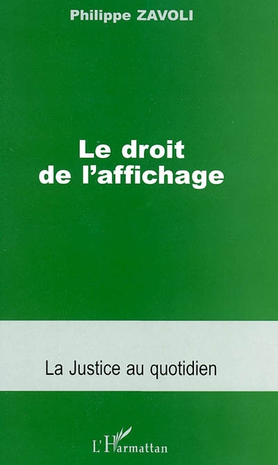 Le droit de l'affichage