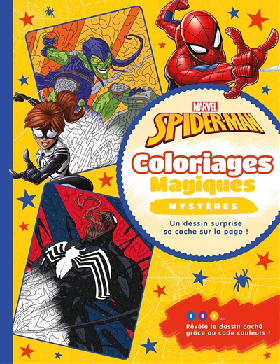 Spider-Man : coloriages magiques : mystères