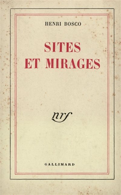 Sites et mirages