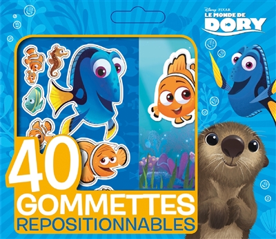 Le monde de Dory : 40 gommettes repositionnables