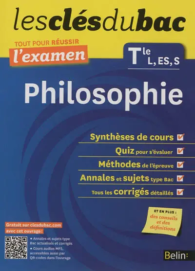 Philosophie terminale L, ES, S