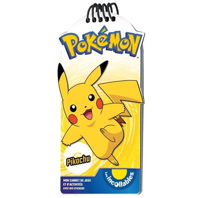 pokémon : pikachu : mon carnet de jeux et d'activités avec des stickers