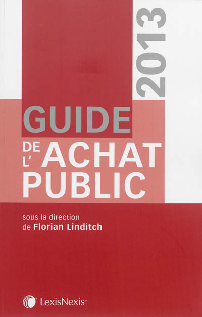 Guide de l'achat public 2013