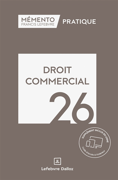 Mémento droit commercial :...