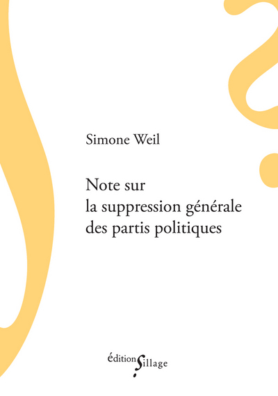 Note sur la suppression générale des partis politiques