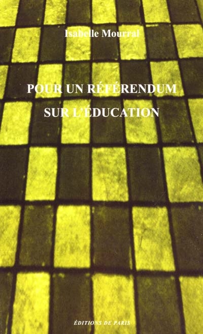 Pour un référendum sur l'éducation