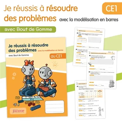 Je réussis à résoudre des problèmes avec la modélisation en barres au CE1 : avec Bout de Gomme