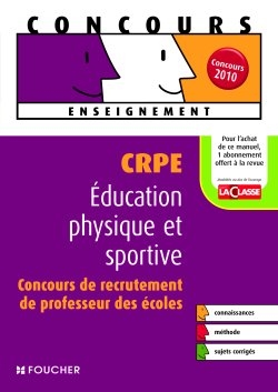Education physique et sportive : CRPE, concours de recrutement de professeur des écoles
