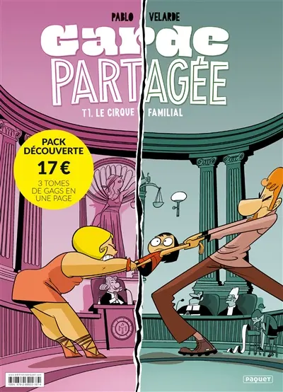 Garde partagée : pack découverte : 3 tomes de gags en une page