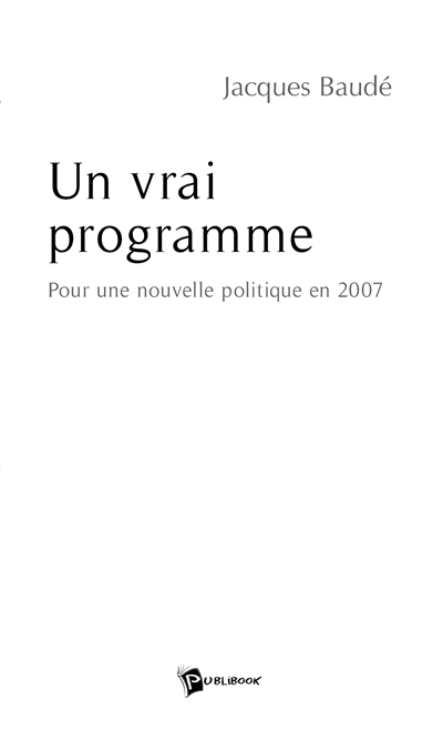 Un vrai programme