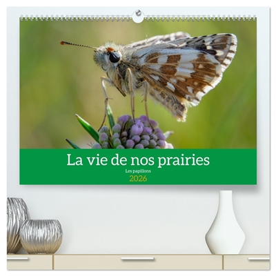 La vie de nos prairie, les papillons (Calendrier mural 2026 DIN A2 vertical) calendrier de bureau : Promenade dans nos prairies