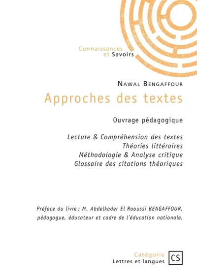 Approches des textes : Ouvrage pédagogique