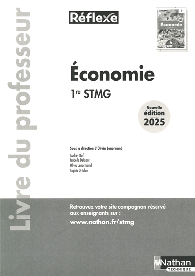 Economie 1re STMG : livre...