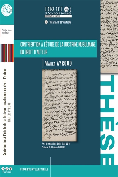 Contribution à l'étude de la doctrine musulmane du droit d'auteur
