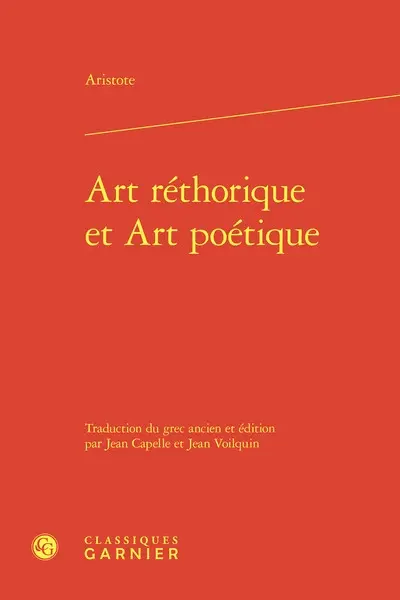 Art rhétorique et Art poétique