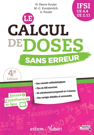Le calcul de doses sans erreur : IFSI UE 4.4, UE 2.11