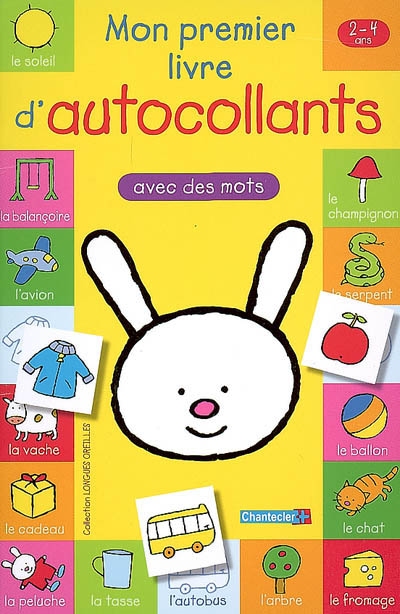 Mon premier livre d'autocollants avec des mots, 2-4 ans