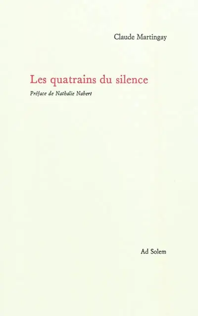 Les quatrains du silence