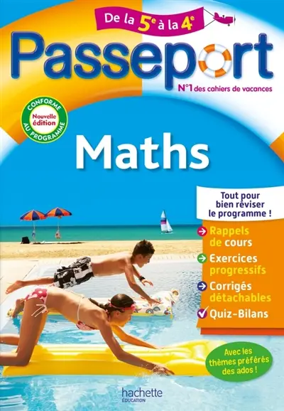 Passeport maths, de la 5e à la 4e : conforme au programme Passeport maths, de la 5e à la 4e : conforme au programme