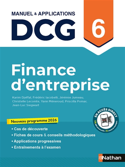 Finance d'entreprise, DCG 6...
