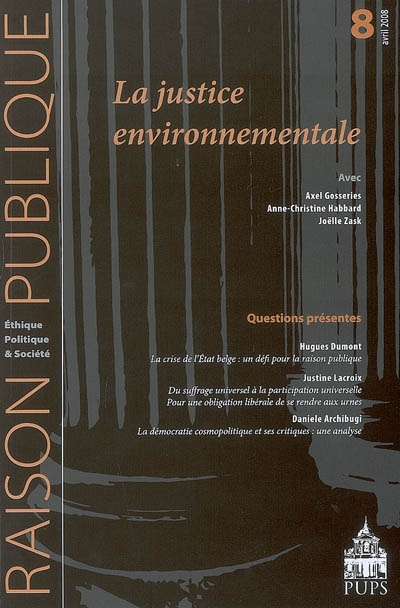 Raison publique, n° 8. La justice environnementale