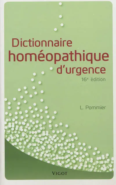 Dictionnaire homéopathique d'urgence
