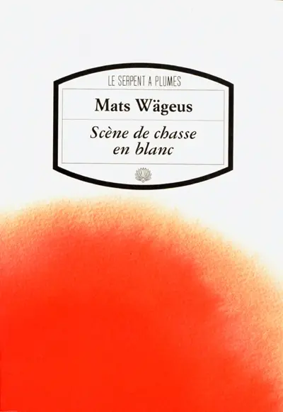 Scène de chasse en blanc