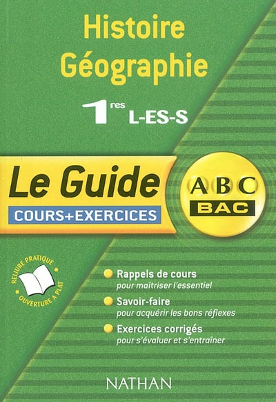 Histoire-géographie 1res L, ES, S : cours et exercices