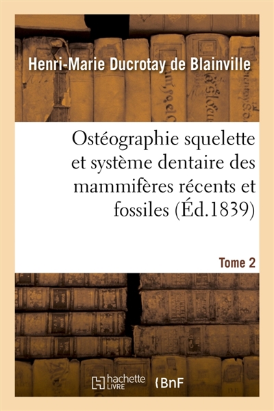 Ostéographie comparée du...